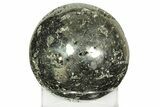 Massive, Polished Pyrite Sphere - Peru #211925-3